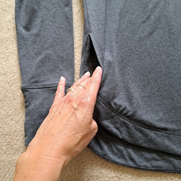 Danskin Hoodie Women's Small Grey Pull Over Hooded Sweatshirt Long Sleeved Cozy - Picture 9 of 14